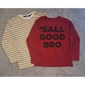 Set Of 2 Boys Large Long Sleeve Shirts